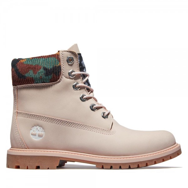 Женские ботинки Timberland 6 Inch Heritage Boot Cupsole WP розовые